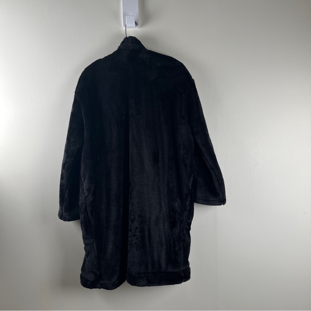 Black Nordstrom Lingerie Plush Lounge Cardigan - Picture 4 of 7